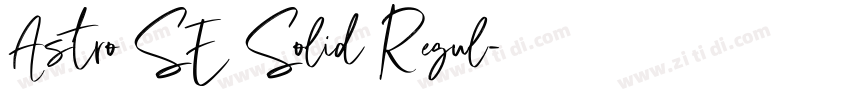 Astro SE Solid Regul字体转换 Astro SE Solid Regul字体转换